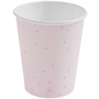 Produktbild: Pappbecher Punkte, Hellrosa, MIX
