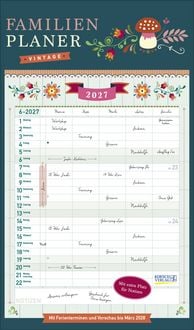 Produktbild: Familienplaner Vintage 2027