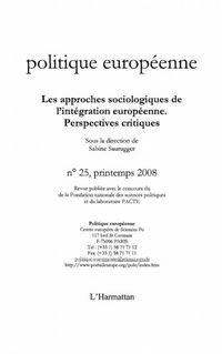 Produktbild: Les approches sociologiques de l'integration europeenne - pe