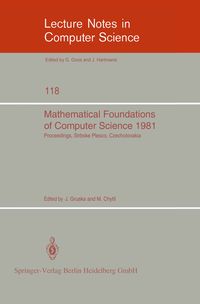 Produktbild: Mathematical Foundations of Computer Science 1981