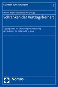 Produktbild: Schranken der Vertragsfreiheit