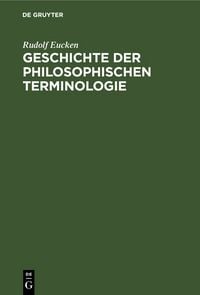Produktbild: Geschichte der Philosophischen Terminologie
