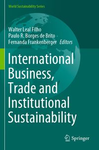 Produktbild: International Business, Trade and Institutional Sustainability