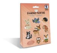 Produktbild URSUS Kinder-Bastelsets Diamond Painting Sticker Woodland, 2er Bogen