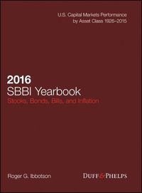 Produktbild: 2016 Stocks, Bonds, Bills, and Inflation (SBBI) Yearbook