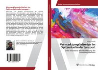 Produktbild: Vermarktungskriterien im Spitzenbehindertensport