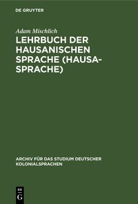 Produktbild: Lehrbuch der hausanischen Sprache (Hausa-Sprache)