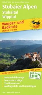Produktbild: Publicpress Rad- und Wanderkarte Stubaier Alpen, Stubaital, Wipptal 1:35.000