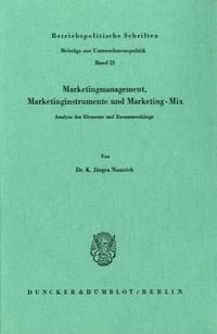 Produktbild: Marketingmanagement, Marketinginstrumente und Marketing-Mix