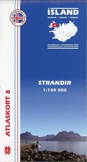 Produktbild: Island Atlaskort 08 Strandir 1:100.000
