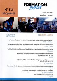 Produktbild: Prospective Formation Emploi T.131 ; le Bac Pro a 30 Ans