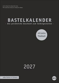 Produktbild: Premium-Bastelkalender schwarz A4 2027