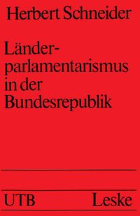 Produktbild: L&auml;nderparlamentarismus in der Bundesrepublik