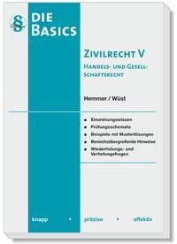 Produktbild: Die Basics Zivilrecht V Handels- und Gesellschaftsrecht