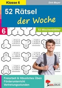 Produktbild: 52 R&auml;tsel der Woche / 6. Schuljahr