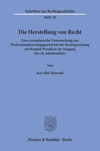 Produktbild: Die Herstellung von Recht.