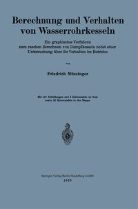 Produktbild: Berechnung und Verhalten von Wasserrohrkesseln