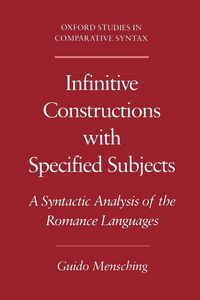 Produktbild: Infinitive Constructions with Specified Subjects