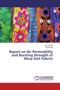 Produktbild: Report on Air Permeability and Bursting Strength of Warp Knit Fabrics