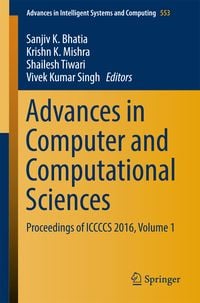 Produktbild: Advances in Computer and Computational Sciences