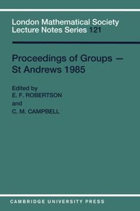 Produktbild: Proceedings of Groups - St. Andrews 1985