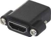 Produktbild: SpeaKa Professional SP-9082612 HDMI Adapter [1x HDMI-Buchse - 1x HDMI-Buchse] Schwarz schraubbar