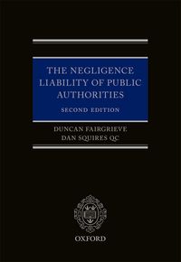 Produktbild: The Negligence Liability of Public Authorities
