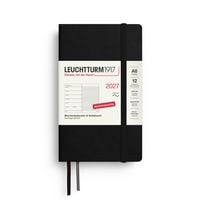 Produktbild: Wochenkalender & Notizbuch Pocket (A6) 2027, Softcover, Schwarz, Deutsch