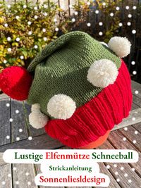 Produktbild: Lustige Elfenmütze Schneeball