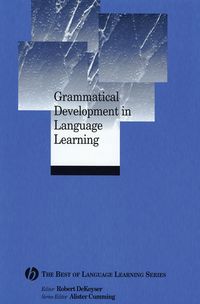 Produktbild: Grammatical Development in Language Learning