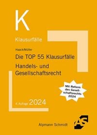 Produktbild: Die TOP 55 Klausurf&auml;lle Handels- und Gesellschaftsrecht