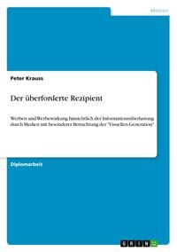 Produktbild: Der &uuml;berforderte Rezipient