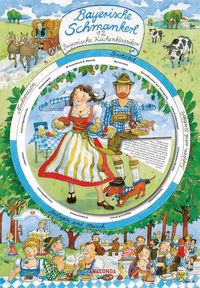 Produktbild: Bayerische Schmankerl. Wandtafel mit Drehscheibe