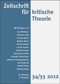 Produktbild: Zeitschrift f&uuml;r kritische Theorie / Zeitschrift f&uuml;r kritische Theorie, Heft 34/35 (2012)
