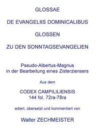 Produktbild: Glossae de Evangeliis Dominicalibus