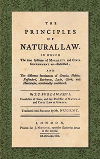 Produktbild: The Principles of Natural Law (1748)