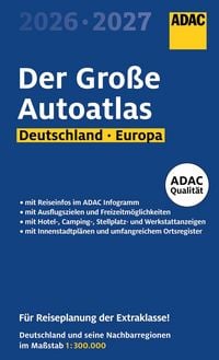 Produktbild: ADAC Der Gro&szlig;e Autoatlas 2026/2027 Deutschland und seine Nachbarregionen 1:300.000