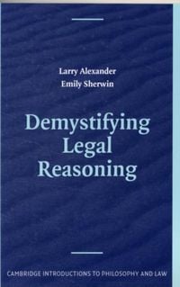 Produktbild: Demystifying Legal Reasoning