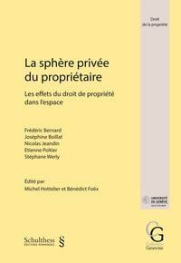 Produktbild: La sph&egrave;re priv&eacute;e du propri&eacute;taire