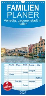 Produktbild: Familienplaner 2027 - Venedig. Lagunenstadt in Italien mit 5 Spalten (Wandkalender, 21 x 45 cm) CALVENDO