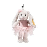 Produktbild: Steiff 112614 - Anh&auml;nger Hoppie Balletthase, wei&szlig;/rosa, Pl&uuml;sch-Schl&uuml;sselanh&auml;nger, 16 cm