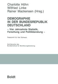 Produktbild: Demographie in der Bundesrepublik Deutschland