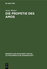 Produktbild: Die Profetie des Amos