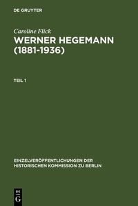 Produktbild: Werner Hegemann (1881-1936)