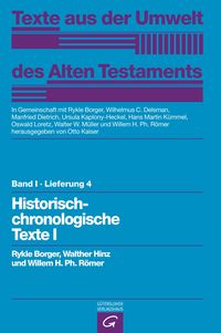 Produktbild: Historisch-chronologische Texte I