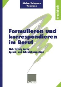 Produktbild: Formulieren und korrespondieren im Beruf