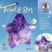 Produktbild: URSUS Laternenzeit / Home Decoration Twinkle Star Galaxie, Stern Bastel-Set als Laterne oder Deko-Licht