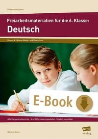 Produktbild: Freiarbeitsmaterialien f&uuml;r die 6. Klasse: Deutsch