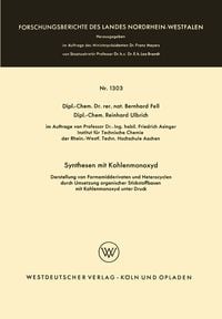 Produktbild: Synthesen mit Kohlenmonoxyd