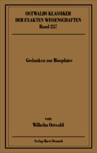 Produktbild: Gedanken zur Biosph&auml;re (Ostwald)